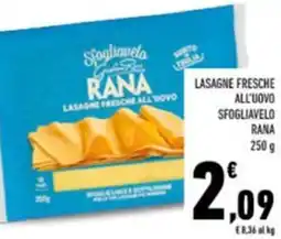 Conad Lasagne fresche all'uovo all'uovo SFOGLIAVELO RANA offerta