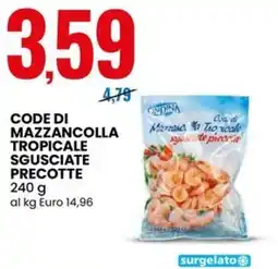 Eurospin Ondina mazzancolla tropicale sgusciate precotte offerta