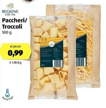 ALDI Paccheri/Troccoli 500g offerta