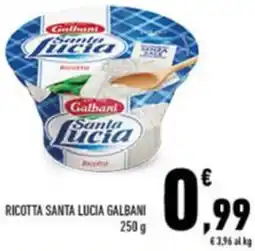Conad Ricotta santa lucia GALBANI offerta