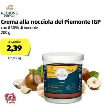 ALDI Crema alla nocciola del Piemonte IGP 200g offerta