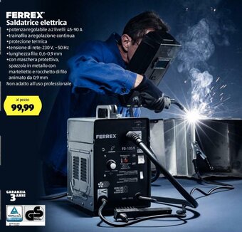ALDI Ferrex Saldatrice elettrica offerta