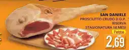 Mazzeo Giocattoli San daniele prosciutto crudo d.o.p. riserva stagionatura 18 mesi offerta