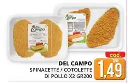 Mazzeo Giocattoli Del campo spinacette / cotolette di pollo x2 offerta