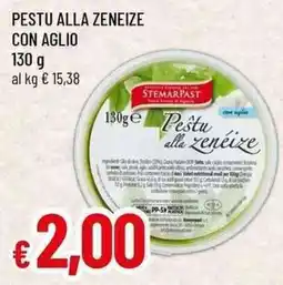 Famila Stemarpast pestu alla zeneize con aglio offerta