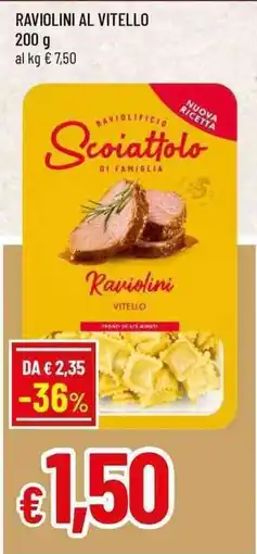 Famila Scoiattolo raviolini al vitello offerta