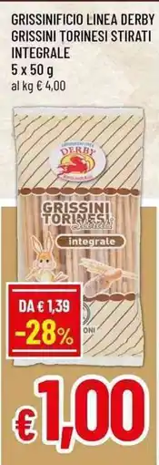 Famila Grissinificio linea derby grissini torinesi stirati integrale offerta