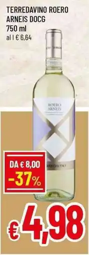 Famila Terredavino roero arneis docg offerta