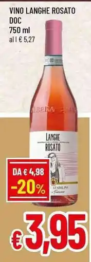 Famila Vino langhe rosato doc offerta