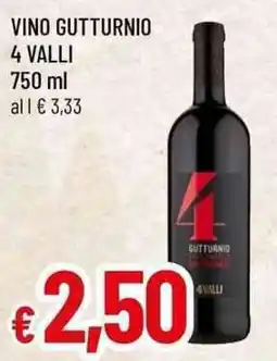 Famila Vino gutturnio 4 valli offerta