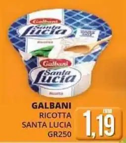 Mazzeo Giocattoli Galbani ricotta santa lucia offerta