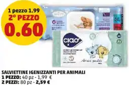 PENNY Salviettine igenizzanti per animali offerta