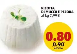 PENNY Ricotta di mucca e pecora offerta
