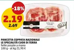 PENNY Pancetta coppata nazionale LE SPECIALITÀ CUOR DI TERRA offerta