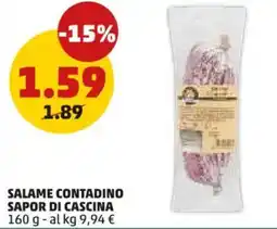 PENNY Salame contadino SAPOR DI CASCINA offerta
