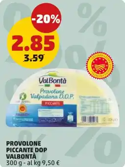PENNY Provolone piccante dop VALBONTÀ offerta