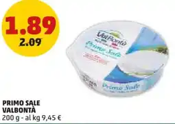 PENNY Primo sale VALBONTÀ offerta