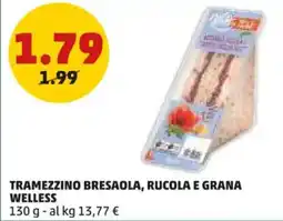 PENNY Tramezzino bresaola, rucola e grana WELLESS offerta