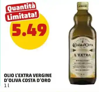 PENNY Olio l'extra vergine d'oliva COSTA D'ORO offerta