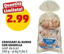 PENNY Croissant al burro con granella offerta