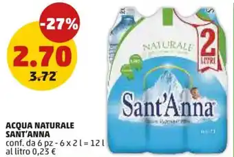 PENNY Acqua naturale SANT'ANNA offerta