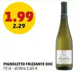 PENNY Pignoletto frizzante DOC offerta