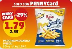 PENNY Patatine patasnella PIZZOLI offerta