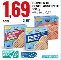 Eurospin Burger di pesce offerta
