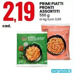 Eurospin Primi piatti pronti offerta