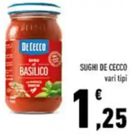 Conad Sughi DE CECCO offerta