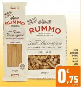 Conad Pasta di semola RUMMO offerta