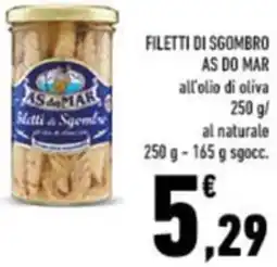 Conad Filetti di sgombro AS DO MAR offerta