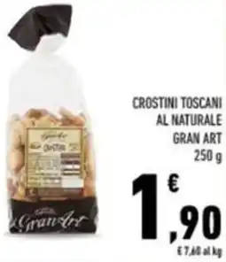 Conad Crostini toscani al naturale GRAN ART offerta