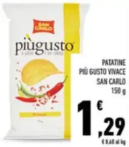 Conad Patatine più gusto vivace SAN CARLO offerta