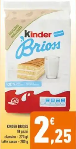 Conad Kinder brioss offerta