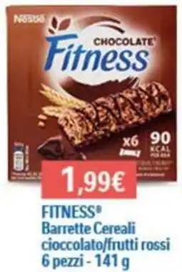 Conad FITNESS Barrette Cereali cioccolato/frutti rossi offerta