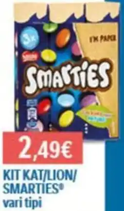 Conad Kit kat/lion/ smarties offerta