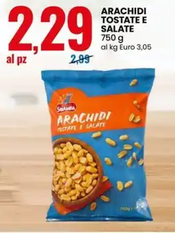 Eurospin Arachidi tostate e salate offerta