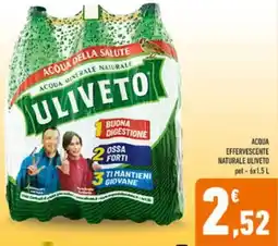 Conad Acqua effervescente naturale ULIVETO offerta