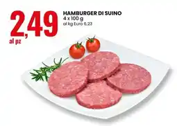 Eurospin Hamburger di suino offerta