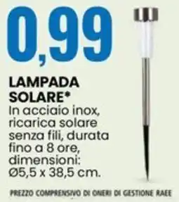 Eurospin Lampada solare offerta