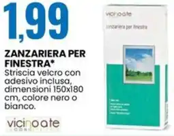 Eurospin Vicinoate zanzariera per finestra offerta