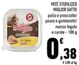 Conad Paté sterilized MIGLIOR GATTO offerta