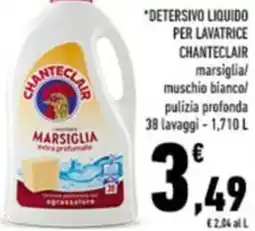 Conad Detersivo liquido per lavatrice CHANTECLAIR offerta