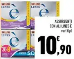 Conad Assorbenti con ali LINES È offerta