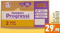 Conad Pannolini / mutandino PAMPERS PROGRESSI offerta