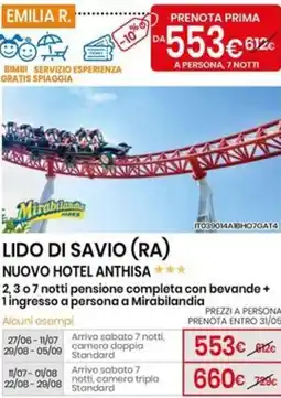 Eurospin Lido di savio (ra) nuovo hotel anthisa offerta