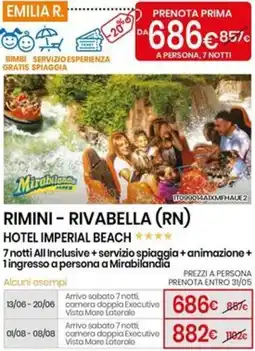 Eurospin Rimini - rivabella (rn) hotel imperial beach offerta