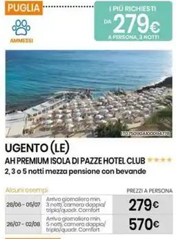 Eurospin Ugento (le) ah premium isola di pazze hotel club offerta