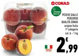 Conad Pesche gialle percorso qualità CONAD offerta